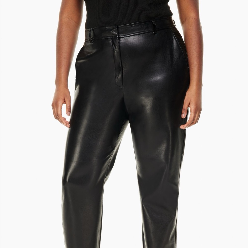 Babaton Command Pant Mid-rise Vegan Leather pants